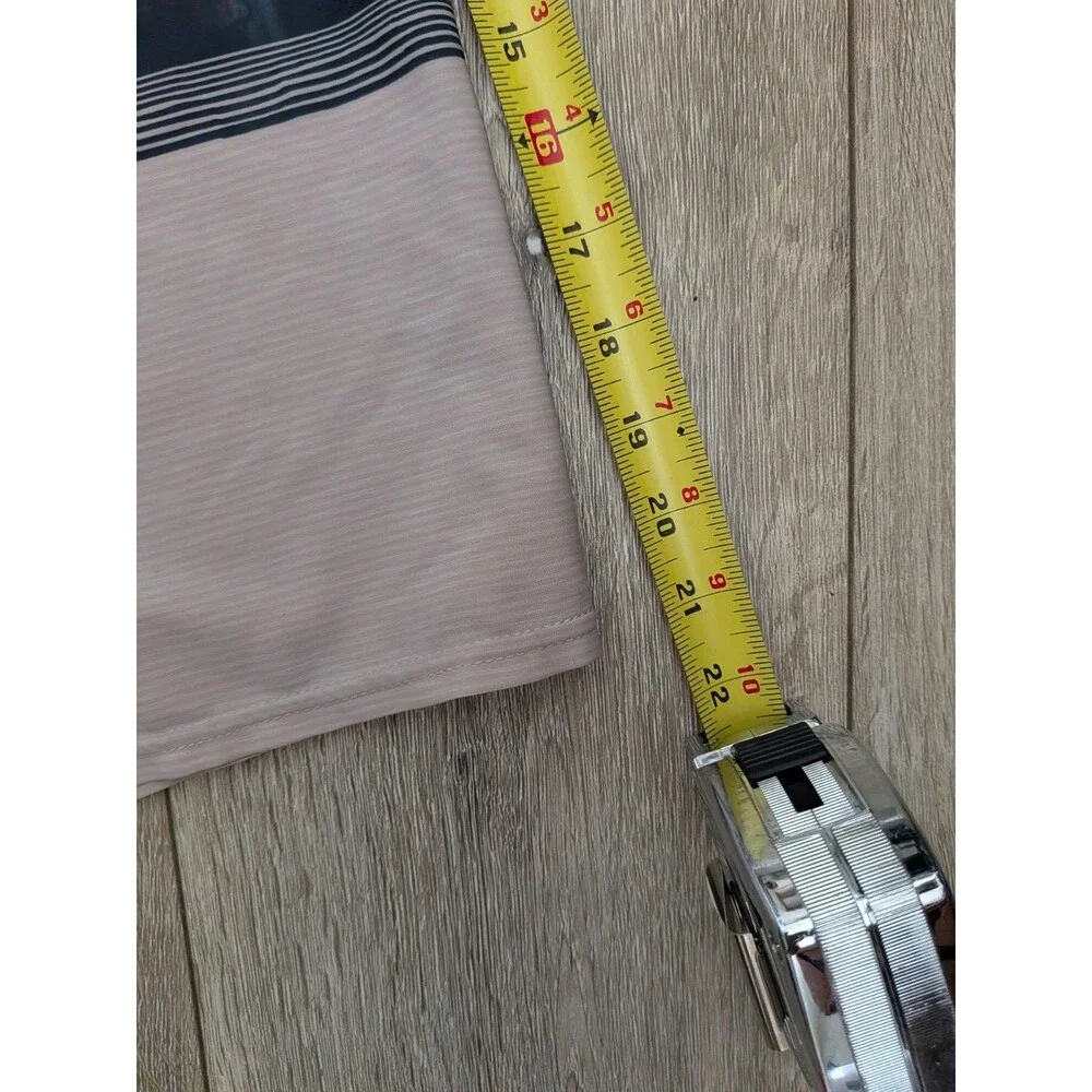 O'Neill Hyperfreak Board Shorts Size 38 Tan Green Colorful